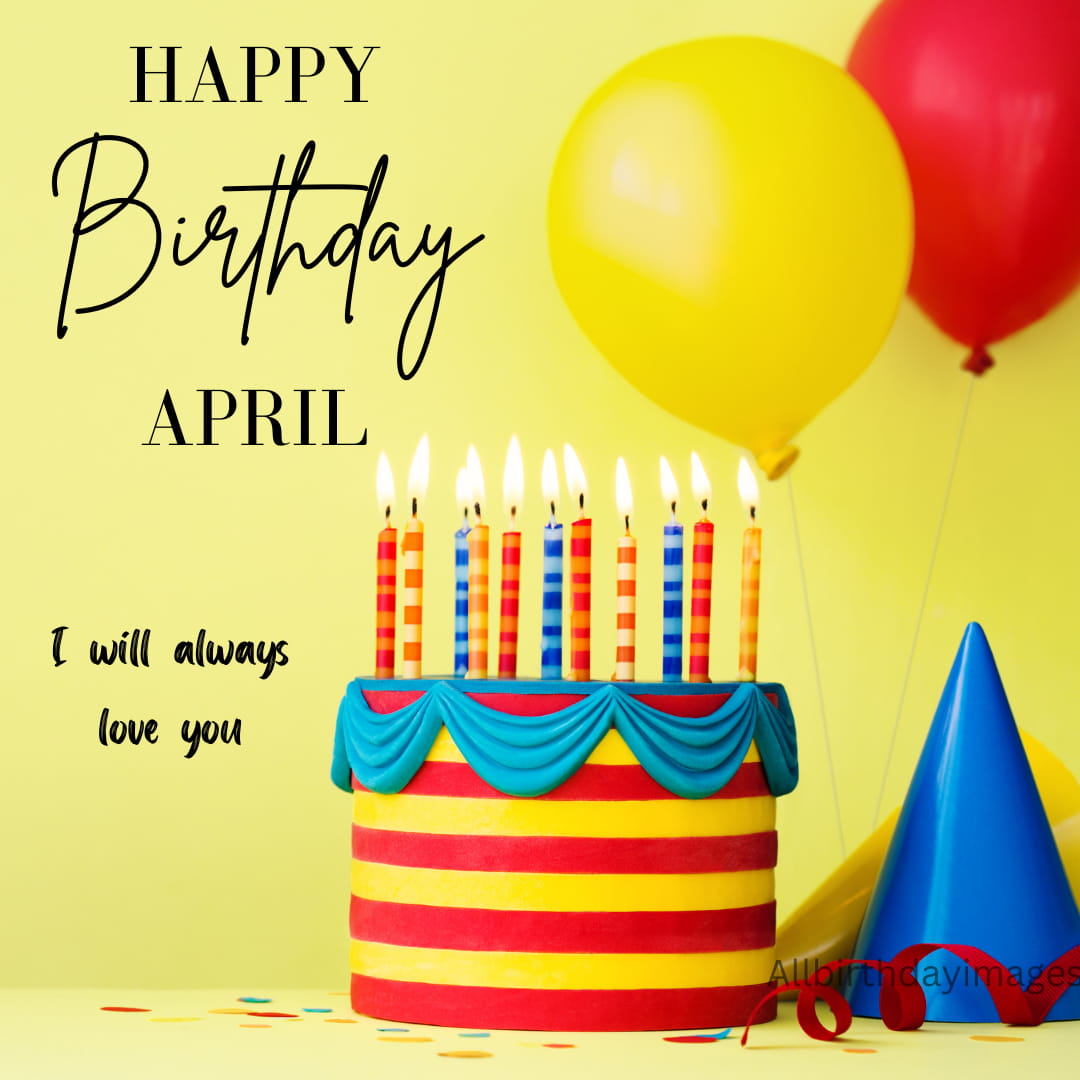 Happy Birthday April Cake Images