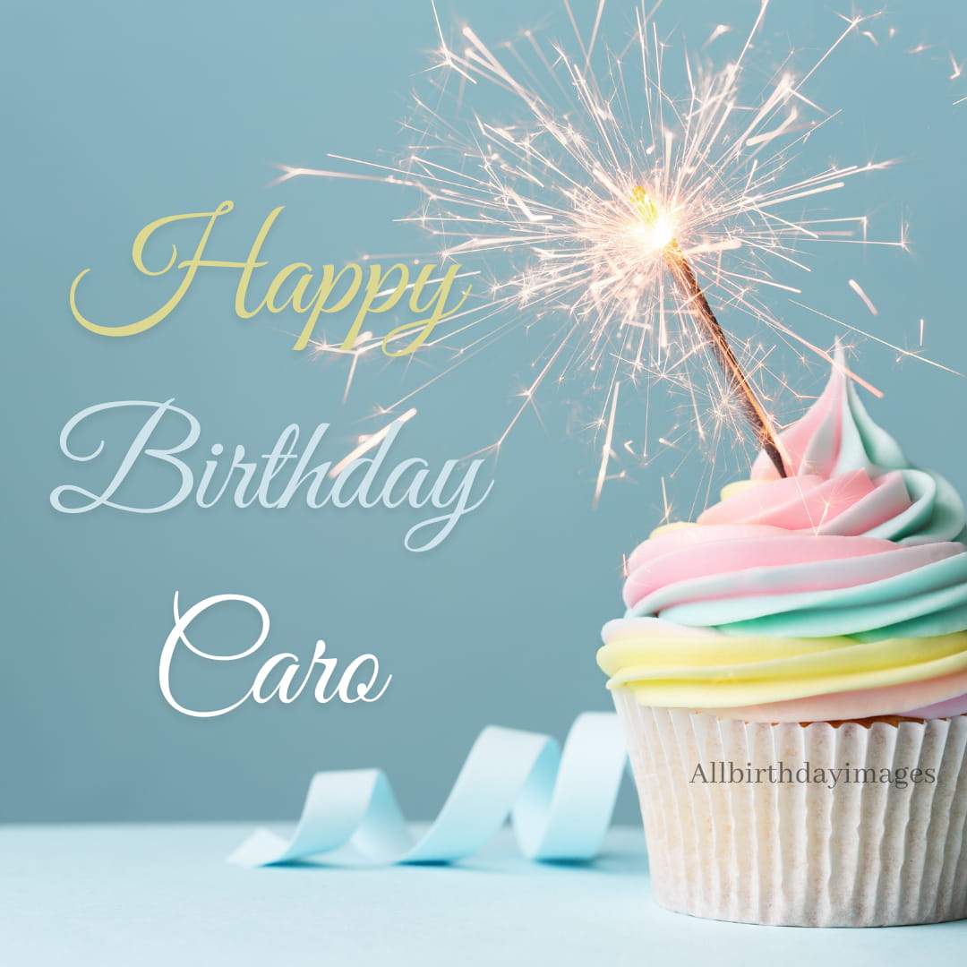 Happy Birthday Cake Image for Caro
