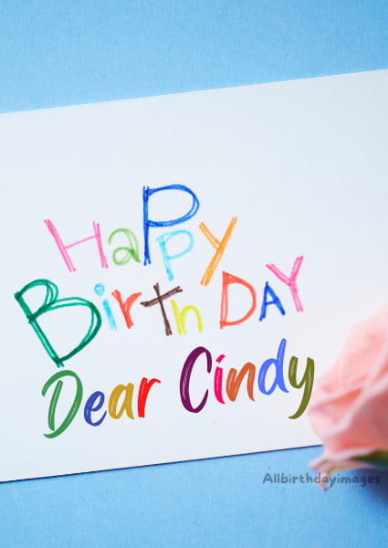 Happy Birthday Cards for Cindy