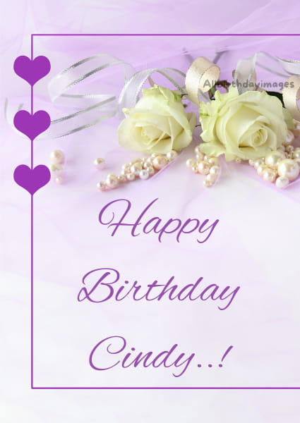 Cindy Happy Birthday Cards
