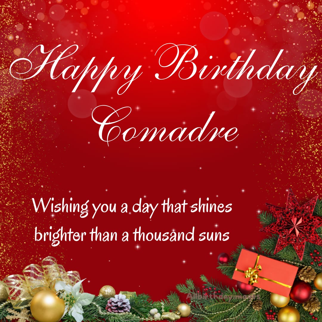 Happy Birthday Wishes for Comadre