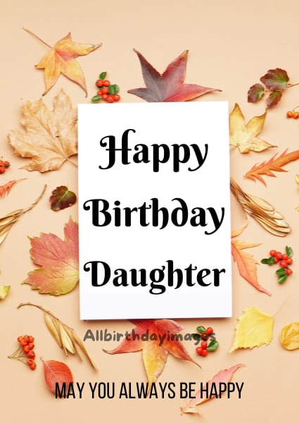 Happy Birthday Cards for Daughter