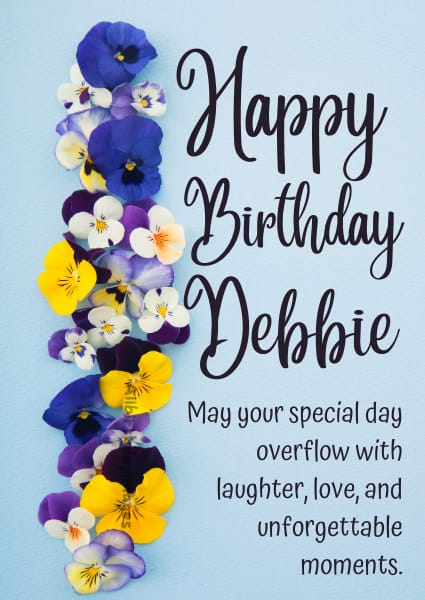 Happy Birthday Debbie Cards