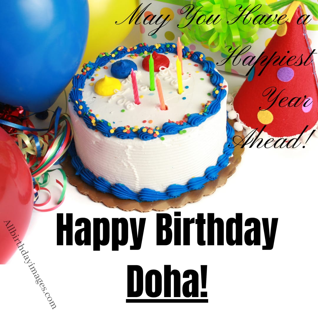 Doha Happy Birthday Cake Images