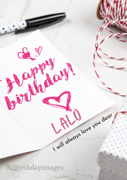 Happy Birthday Cards for Lalo