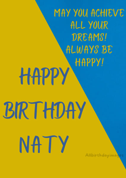 Happy Birthday Naty Cards