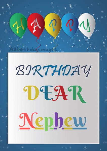 Happy Birthday Nephew Cards