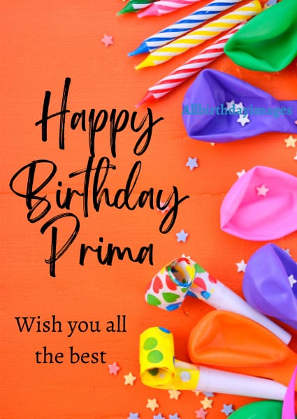 Happy Birthday Prima Cards