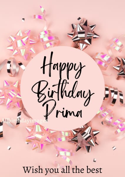 Happy Birthday Cards for Prima