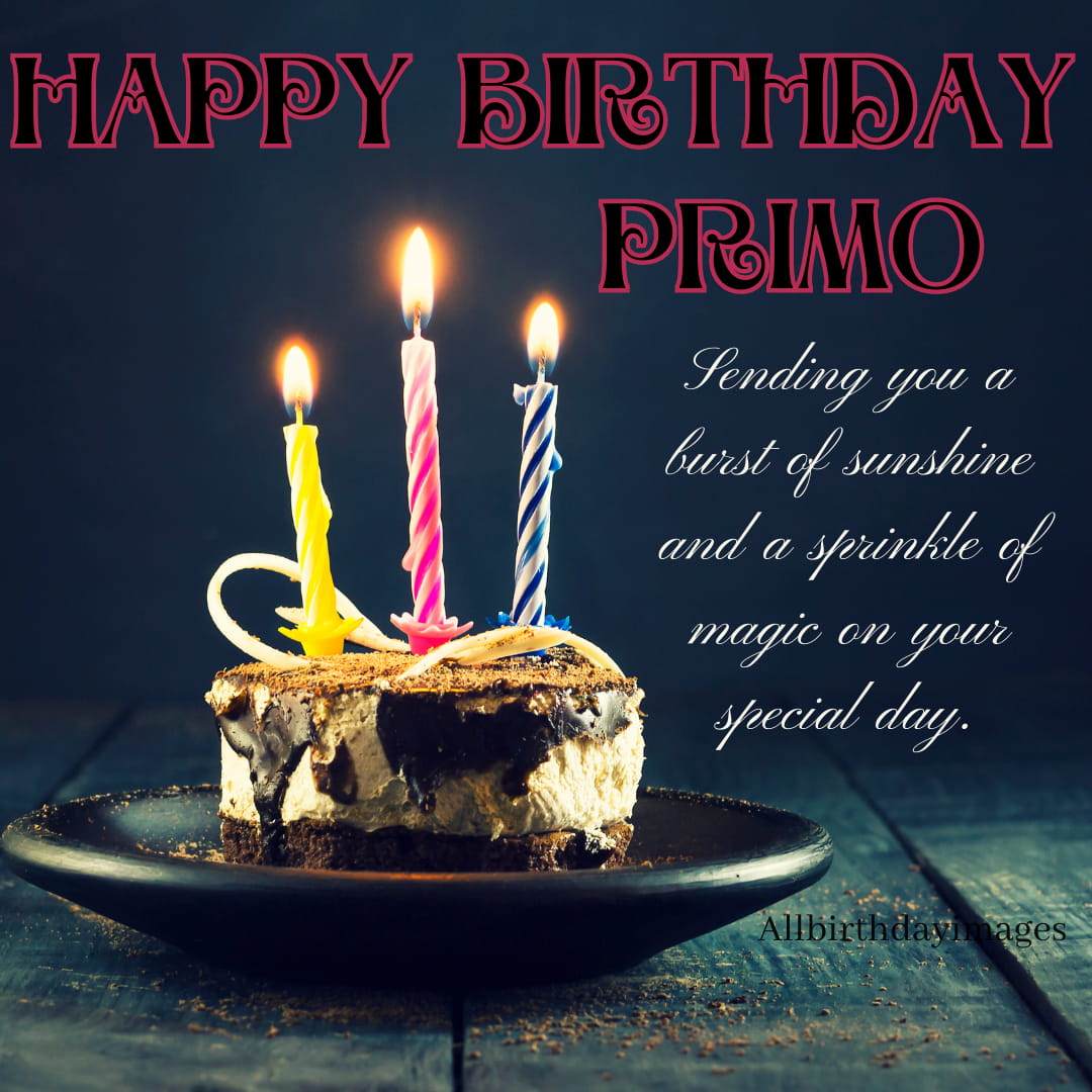 Happy Birthday Primo Cakes