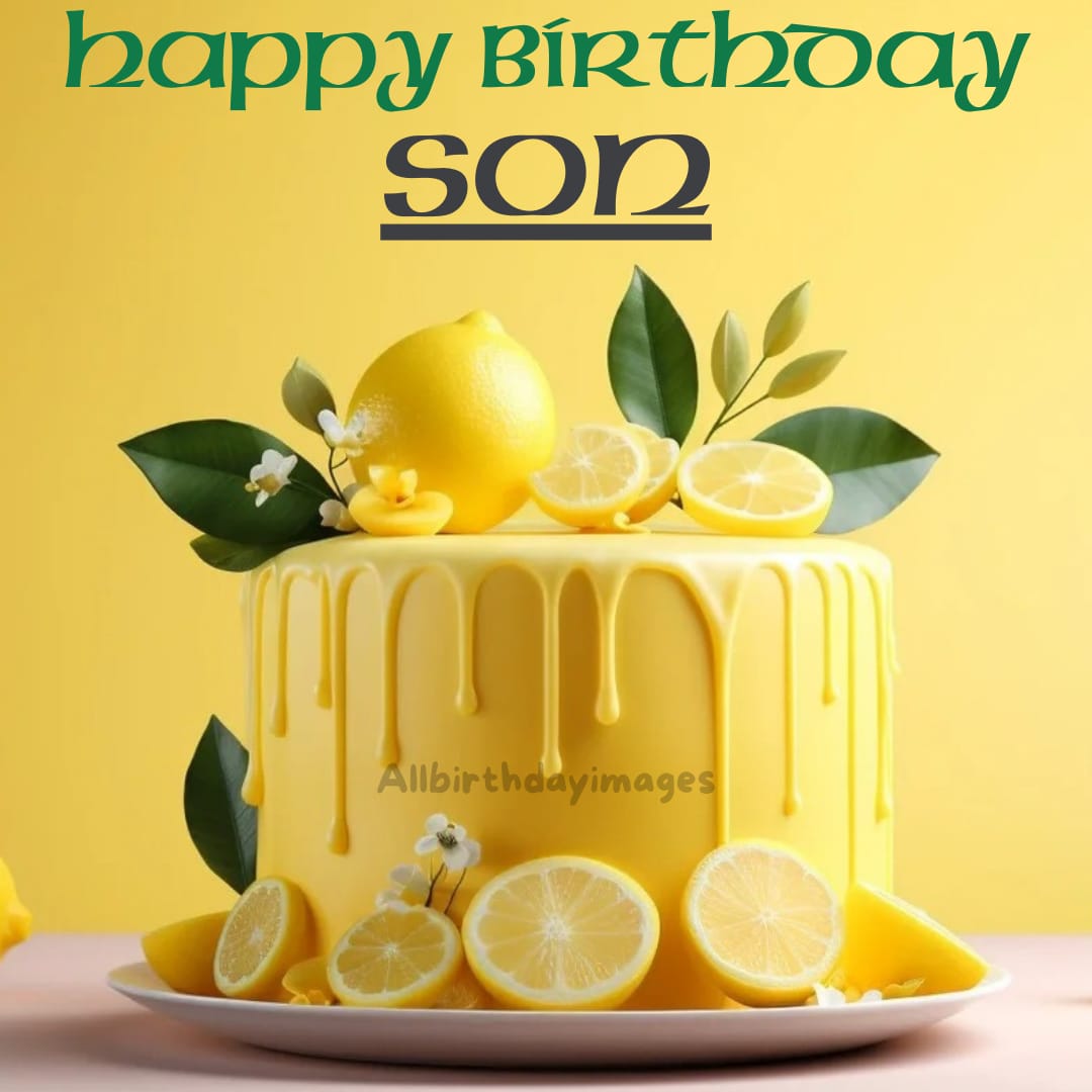 Happy Birthday Son Cake