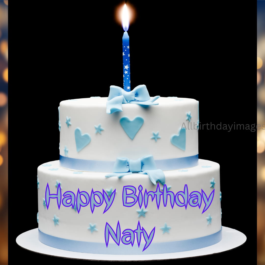 Happy birthday Cake for Naty