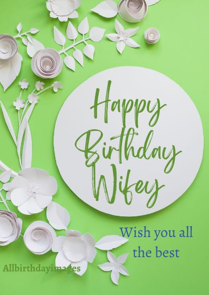 Happy Birthday Wife Cards
