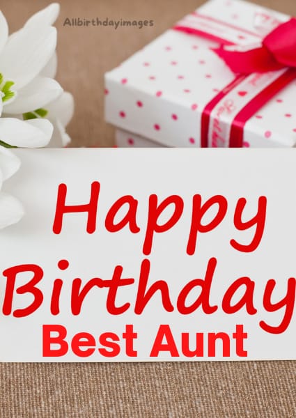 Happy Birthday Aunt Card
