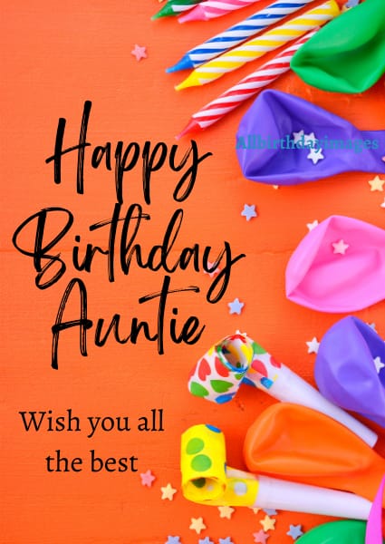 Happy Birthday Card for Auntie