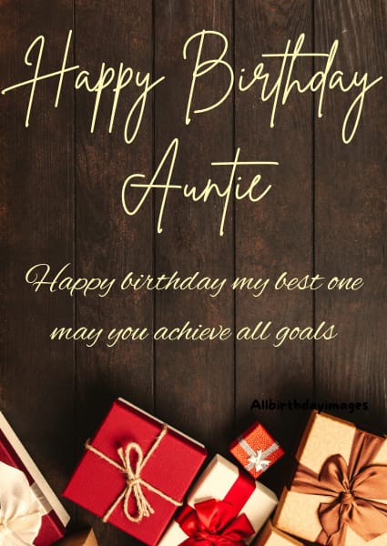 Happy Birthday Card for Auntie