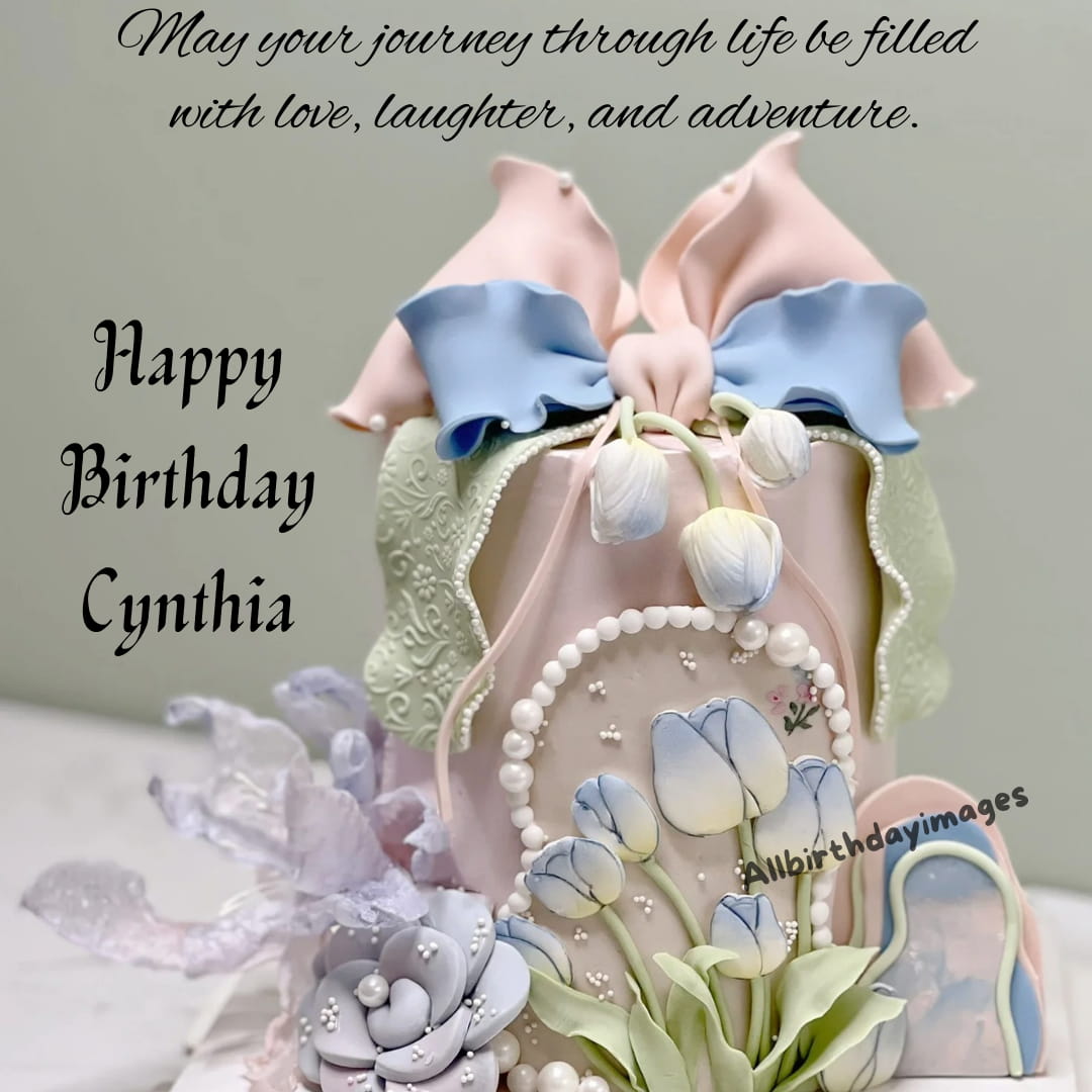 Happy Birthday Cake for Cynthia