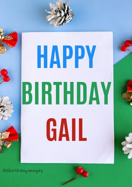 Happy Birthday Cards for Gail