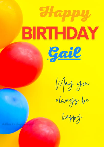 Happy Birthday Gail Card Pics