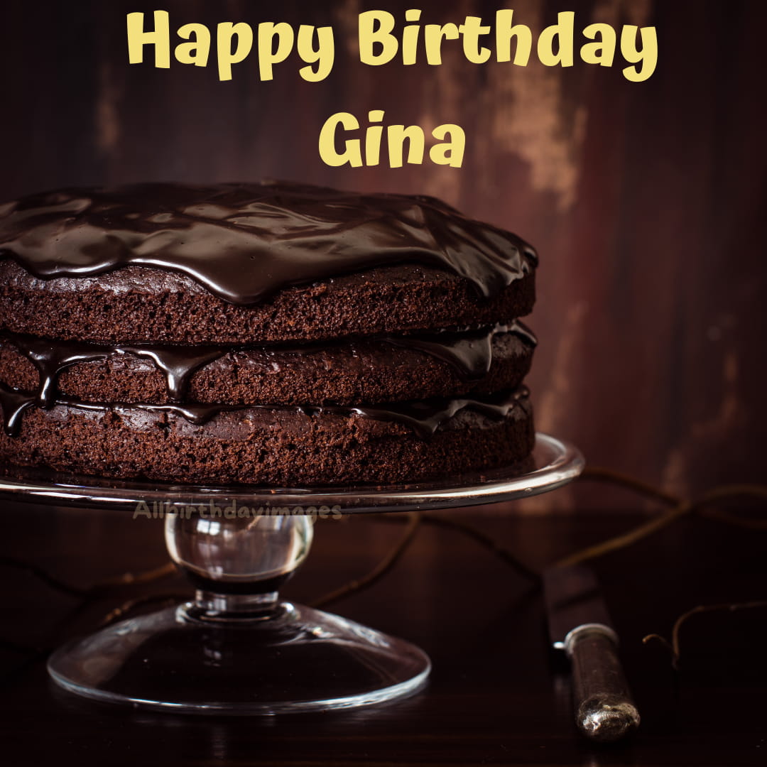 Happy Birthday Cakes for Gina