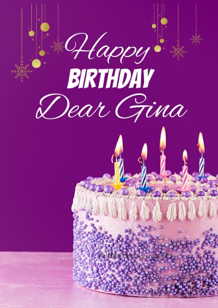 Happy Birthday Gina Cards