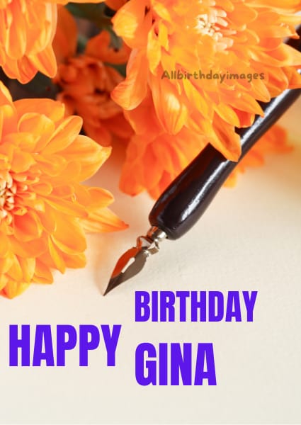 Happy Birthday Cards for Gina