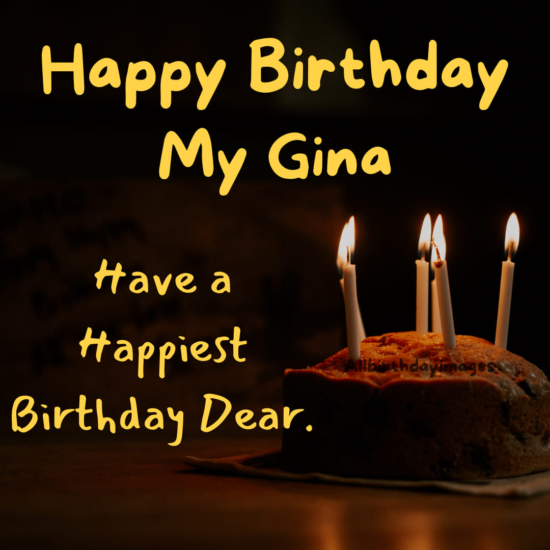 Happy Birthday Gina Cake Images