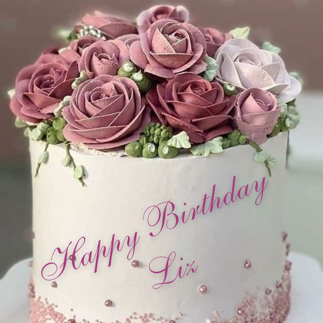 Happy Birthday Liz Cake Image