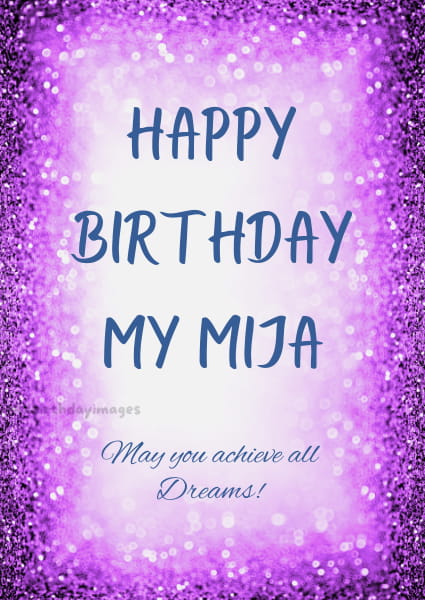Happy Birthday Card for Mija