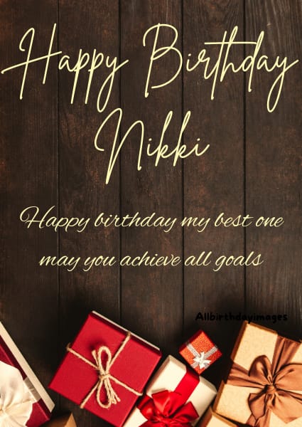 Happy Birthday Wishes for Nikki