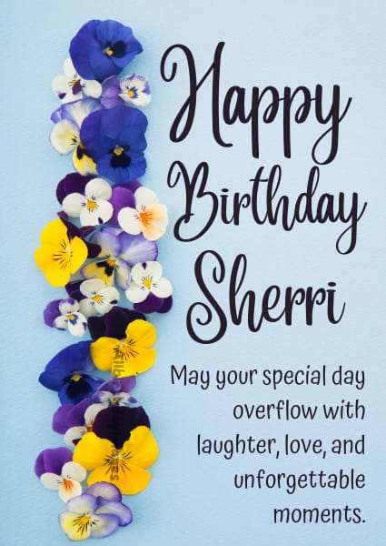 Happy Birthday Cards for Sherri