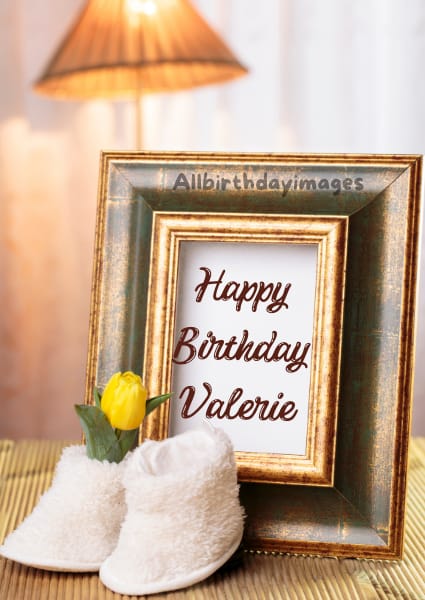 Happy Birthday Card for Valerie
