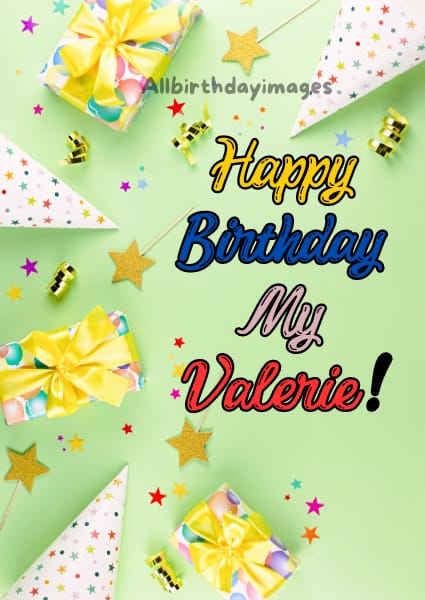 Happy Birthday Valerie Card