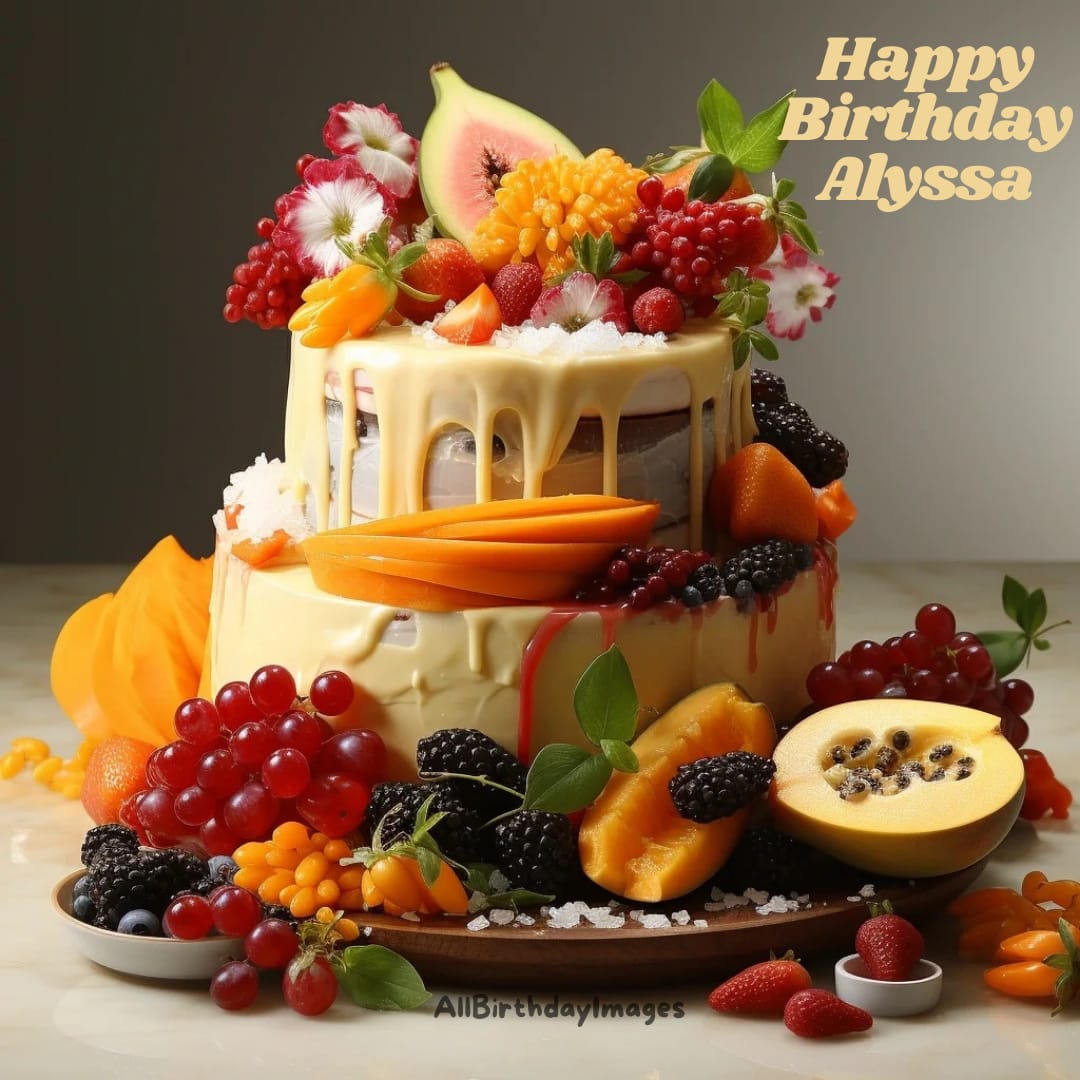 Happy Birthday Alyssa Cake Pics