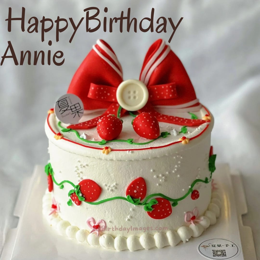 Happy Birthday Cake Image for Annie