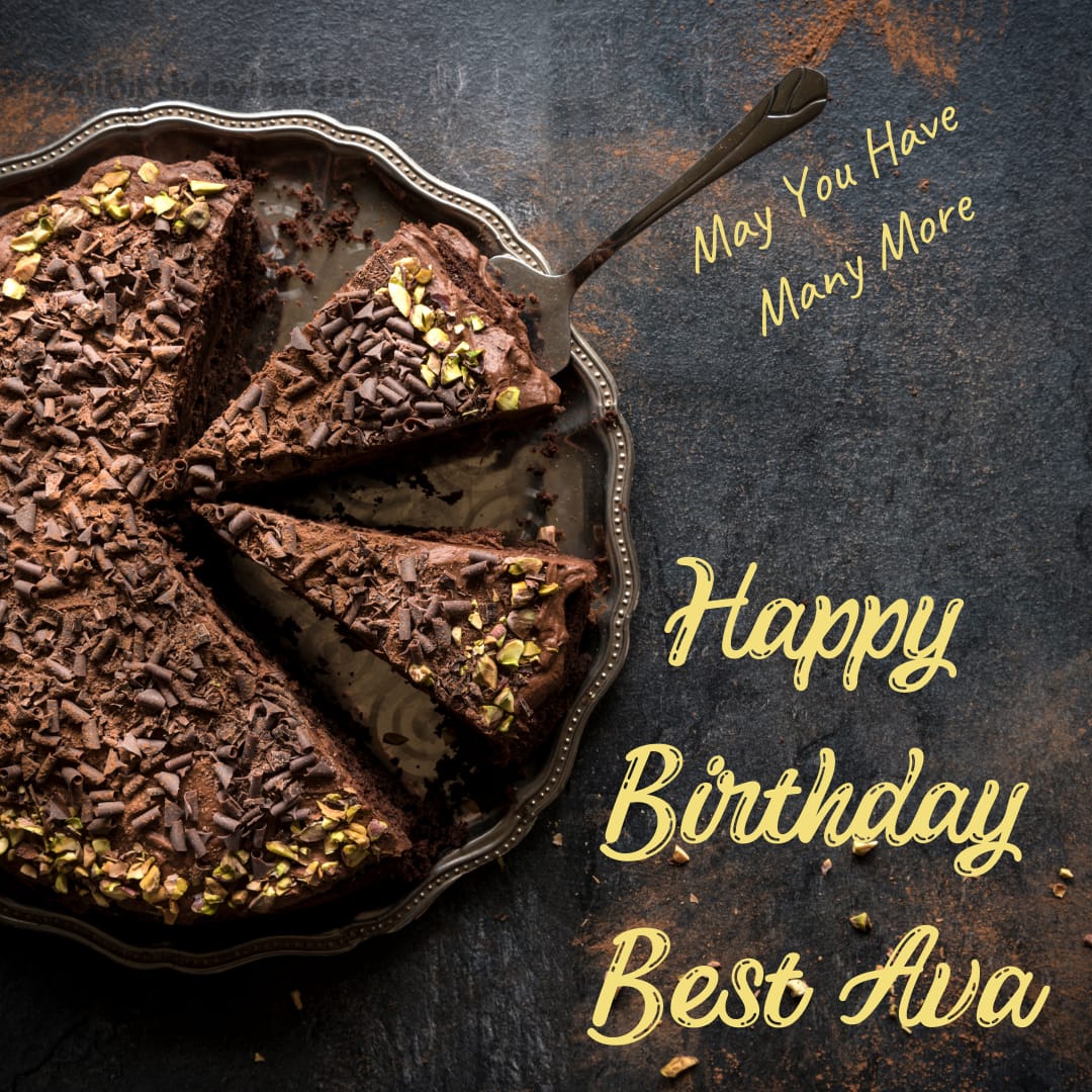 Happy Birthday Ava Cake Images