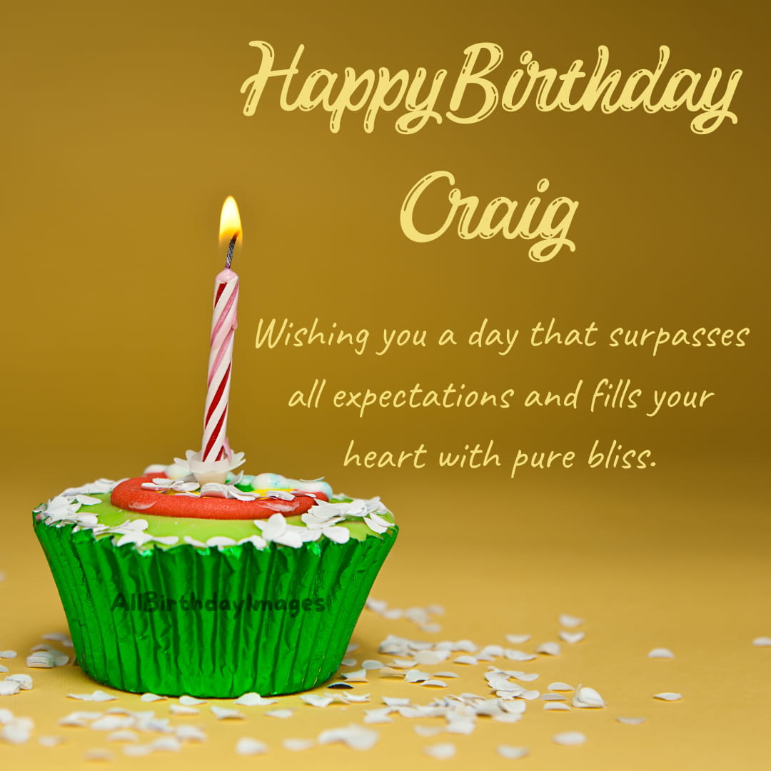 Happy Birthday Wishes for Craig