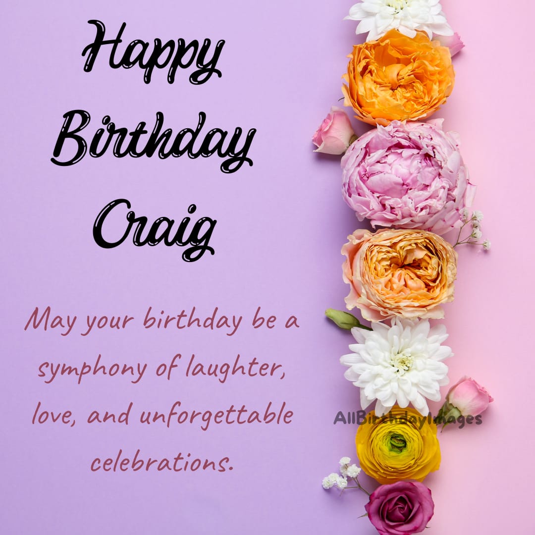 Happy Birthday Wishes for Craig