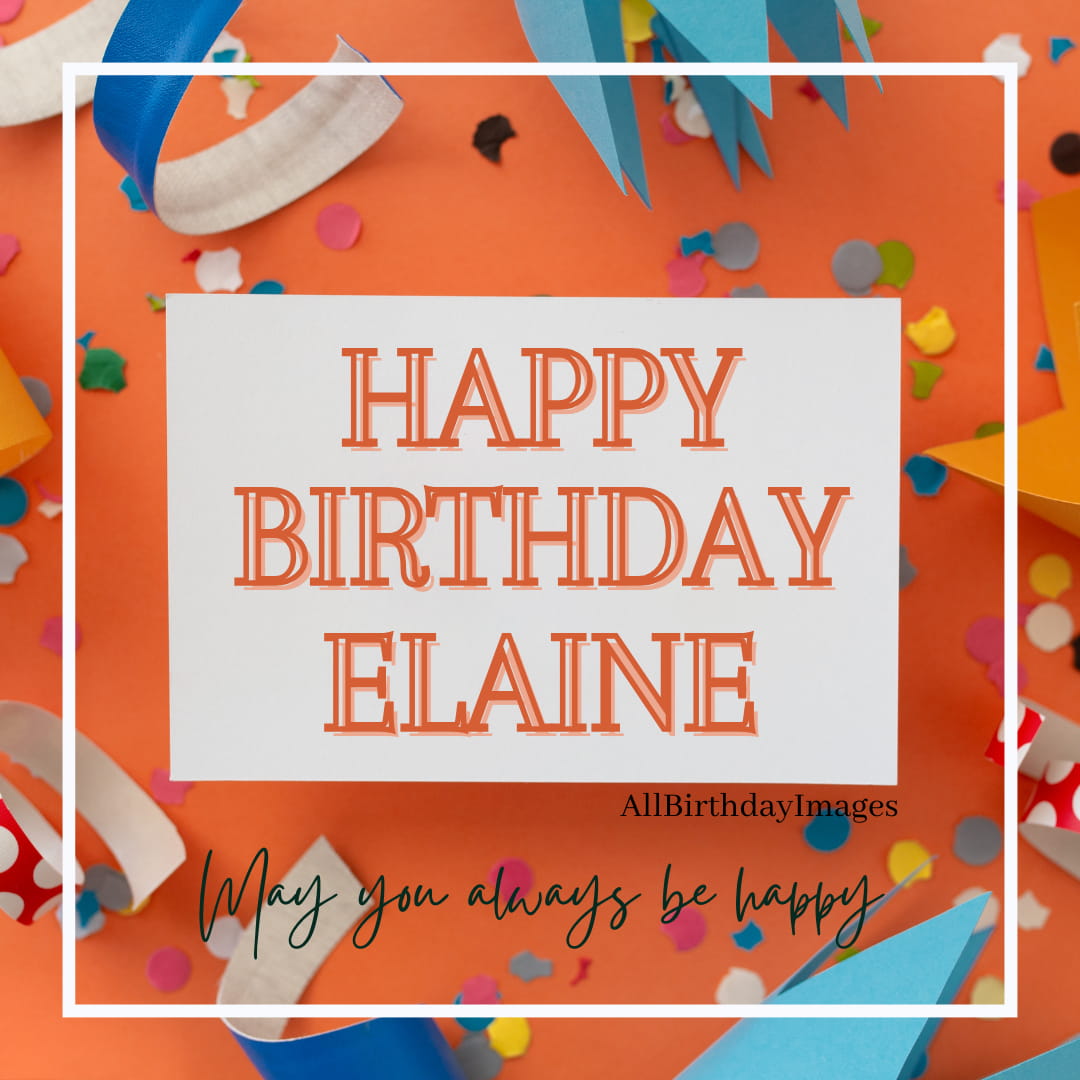 Happy Birthday Elaine Image