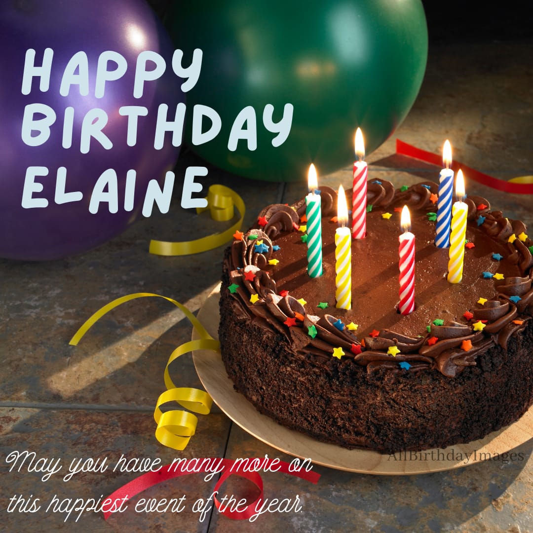 Happy Birthday Elaine Cake Images