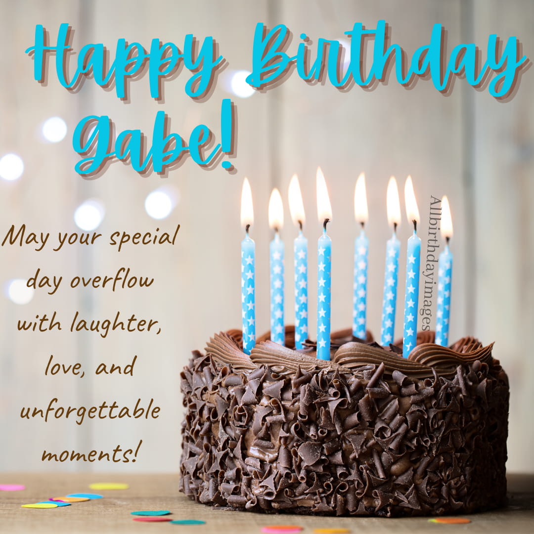 Happy Birthday Cake foe Gabe