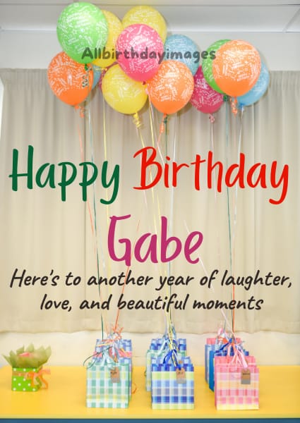 Happy Birthday Gabe Card