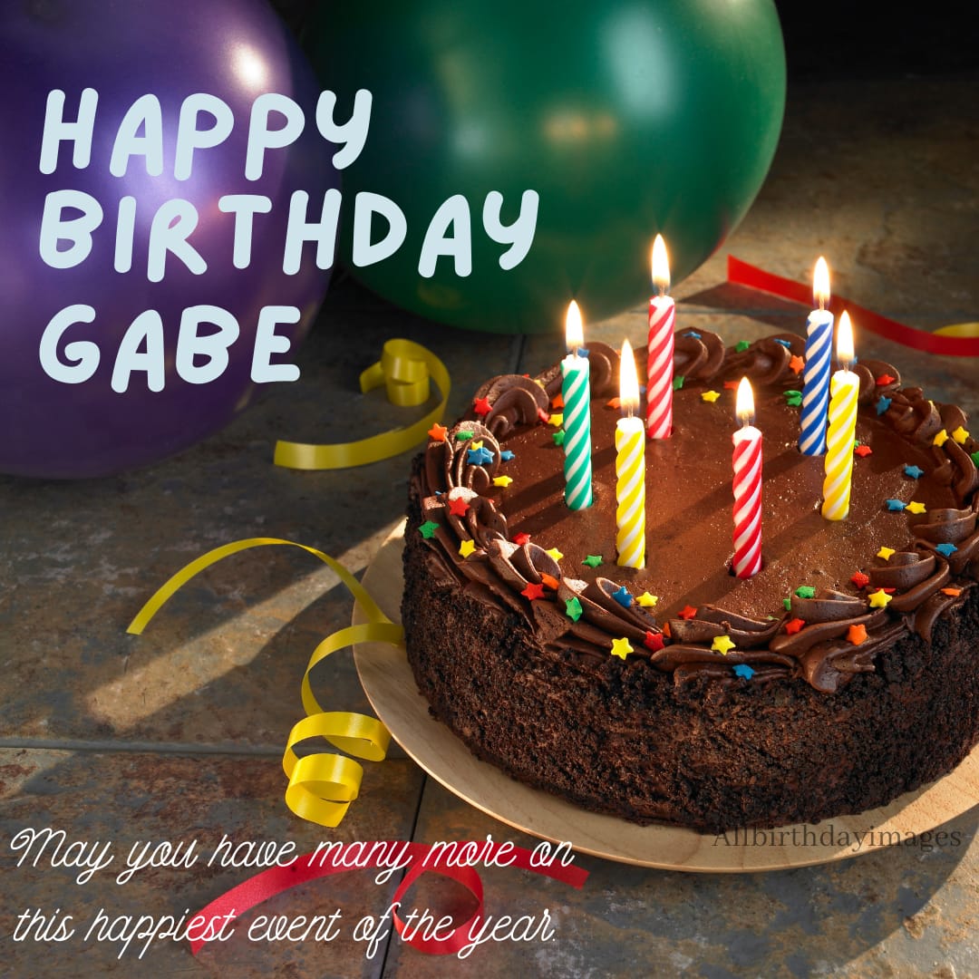 Happy Birthday Cake foe Gabe