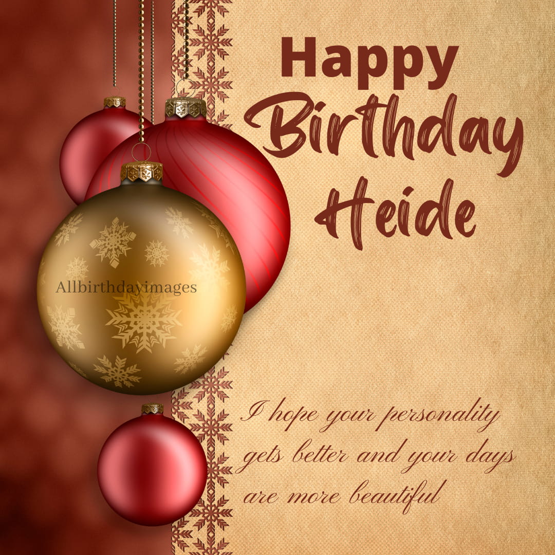 Happy Birthday Wishes for Heide