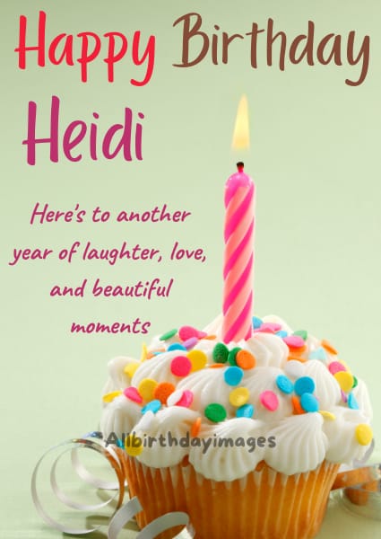 Happy Birthday Heide Card