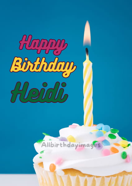 Happy Birthday Heide Card