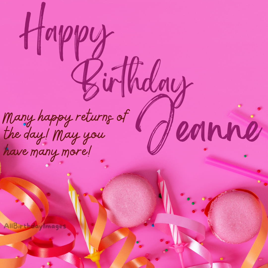 Happy Birthday Wishes for Jeanne