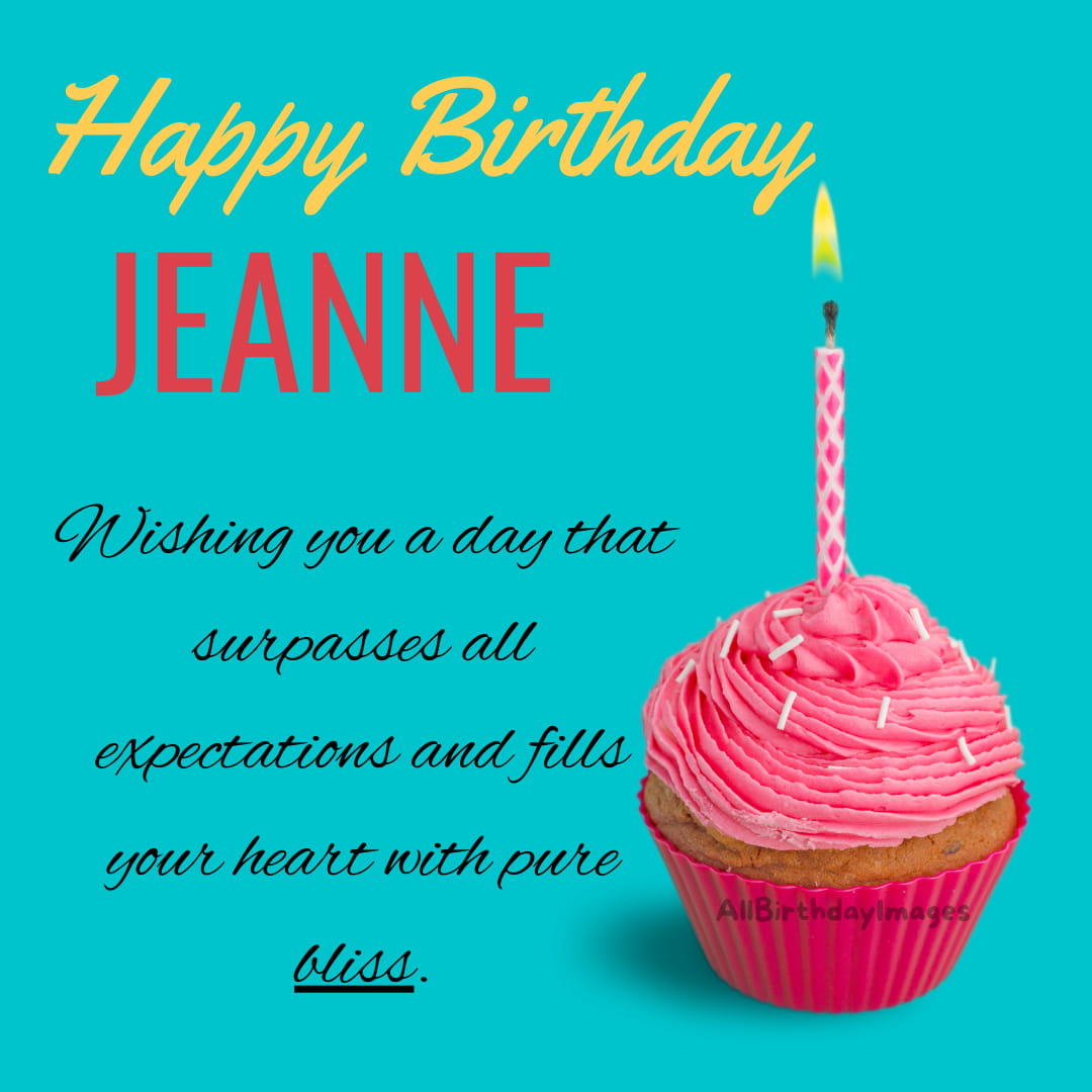 Happy Birthday Wishes for Jeanne
