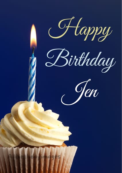 Happy Birthday Jen card