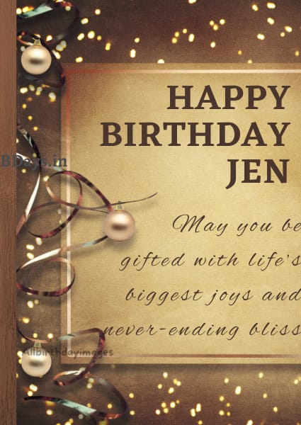 Happy Birthday Jen card